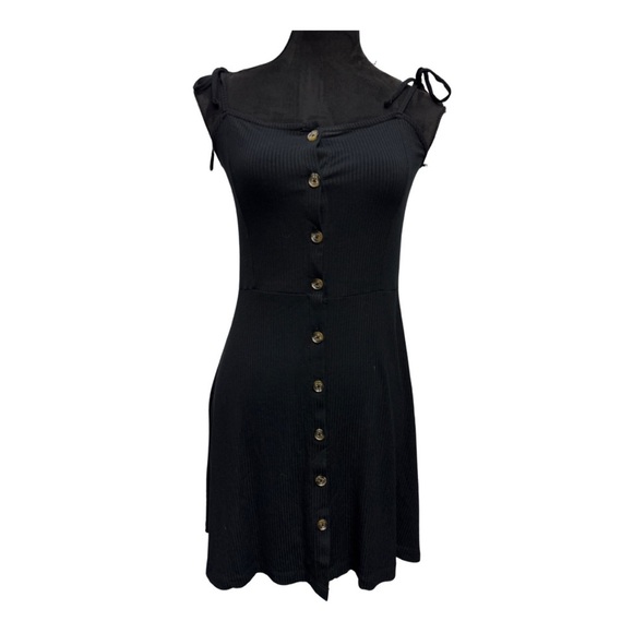 Topshop Sleeveless Mini Dress Black - Picture 2 of 9